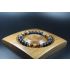 Matte Black Onyx and Tiger Eye Bracelet -  - 8mm beads-Bracelet - Men Jewelry - Stretch Bracelet - Men Bead Bracelet - Heal Bracelet