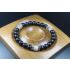 Anxiety Relief Bracelet - Matte Black Onyx with Rare Wooden Opal Bracelet - Lucky Bracelet - Popular Gift - 8mm beads