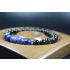 Black Obsidian and Lapis Lazuli Bracelet - Bracelet for Men and Women - Stretch Bracelet - Yoga Bracelet - 8mm beads