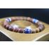 Matte Picasso and Lapis Lazuli Bracelet-8mm beads - Man Jewelry-Stretch Bracelet-Man Bead Bracelet - Heal Bracelet- Matte Picasso Bracelet 