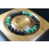 Matte Black Onyx and Malachite Bracelet - Bracelet - Men Jewelry - Stretch Bracelet - Men Bead Bracelet - Heal Bracelet - 8mm beads
