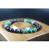 Matte Black Onyx and Malachite Bracelet - Bracelet - Men Jewelry - Stretch Bracelet - Men Bead Bracelet - Heal Bracelet - 8mm beads