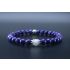 Charoite & Moonstone Bracelet (6mm Beads)/Spiritual, Overcome Fear, Reduce Stress, Negativity, Stress, Obsessions