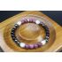Lepidolite, Hematite, Black Tourmaline, Moonstone Bracelet (6mm Beads)/Emotional Healing, Depression, Insomnia, New Beginnings, Anxiety