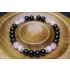 Black Tourmaline & Rose Quartz Bracelet (6mm Beads)
