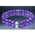 Amethyst & Crystal Quartz Bracelet (6mm Beads)