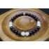 Blue Goldstone & Moonstone Bracelet (6mm Beads)