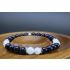 Blue Goldstone & Moonstone Bracelet (6mm Beads)