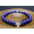 Lapis Lazuli & Crystal Quartz Bracelet (6mm Beads)