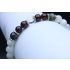 Garnet, Black Labradorite, Crystal Quartz & Moonstone Bracelet (6mm Beads)