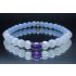 Spiritual/Heavenly Trifecta with Angelite, Selenite & Amethyst (6mm Beads)