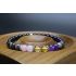 Empath Bracelet with Black Tourmaline, Black Labradorite, Amethyst, Citrine & Rose Quartz (6mm Beads)