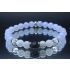 Blue Lace Agate, Clear Quartz, Moonstone & Labradorite Bracelet (6mm Beads)/Depression, Anxiety, Protection, Empath, Positive Energy