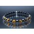 Black Tourmaline, Tiger Eye & Hematite Protection Bracelet (6mm Beads)