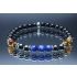 Kyanite, Tiger Eye, Hematite & Black Tourmaline Bracelet (6mm Beads)/Strength, Courage, Endurance, Perseverance, Protection