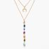 Rain 7 Chakra Heart Gold Chain Necklace
